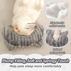 Jiupety Dog Calming Pillow ergonomic slope aiding relaxed posture and breathing