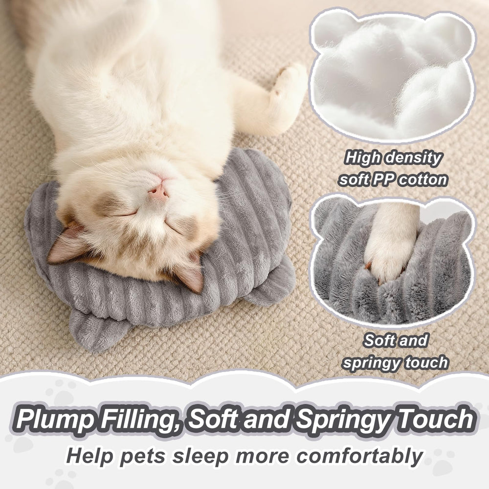 Jiupety dog-calming-pillow-orthopedic-design ergonomic shape for comfort during rest.
