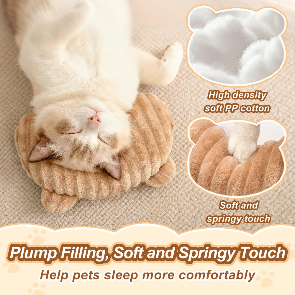 Jiupety dog calming pillow plush fabric close-up feels warm and cozy