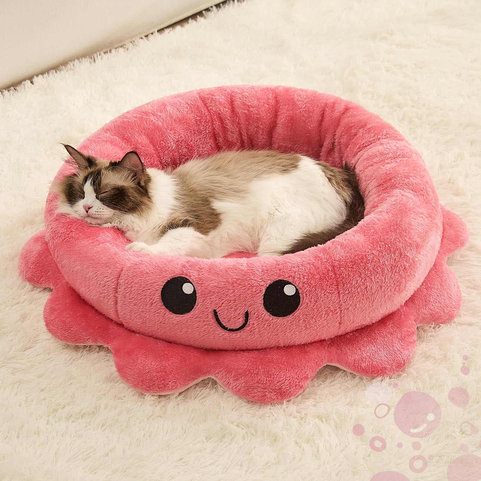 Jiupety removable cushion dog bed shows stable positioning for easy cleaning.