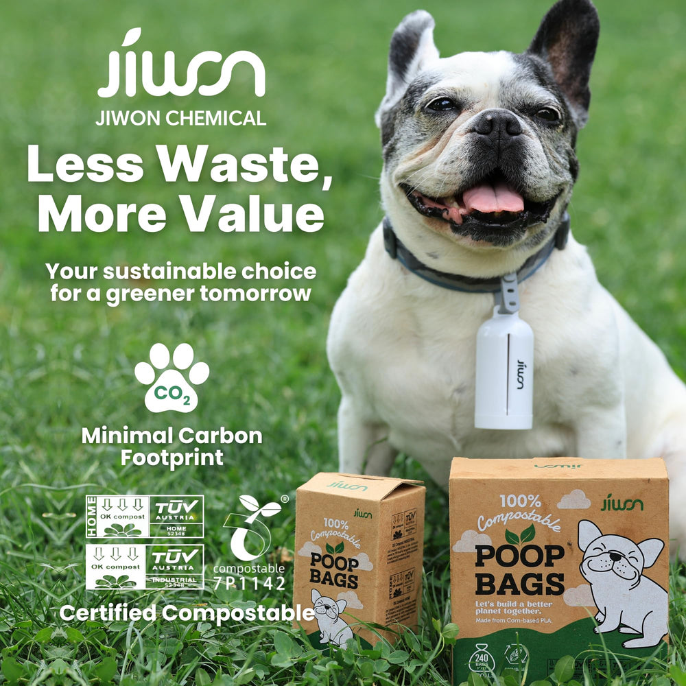 JIWON unscented poop bags ensure odor-conscious handling outdoors.