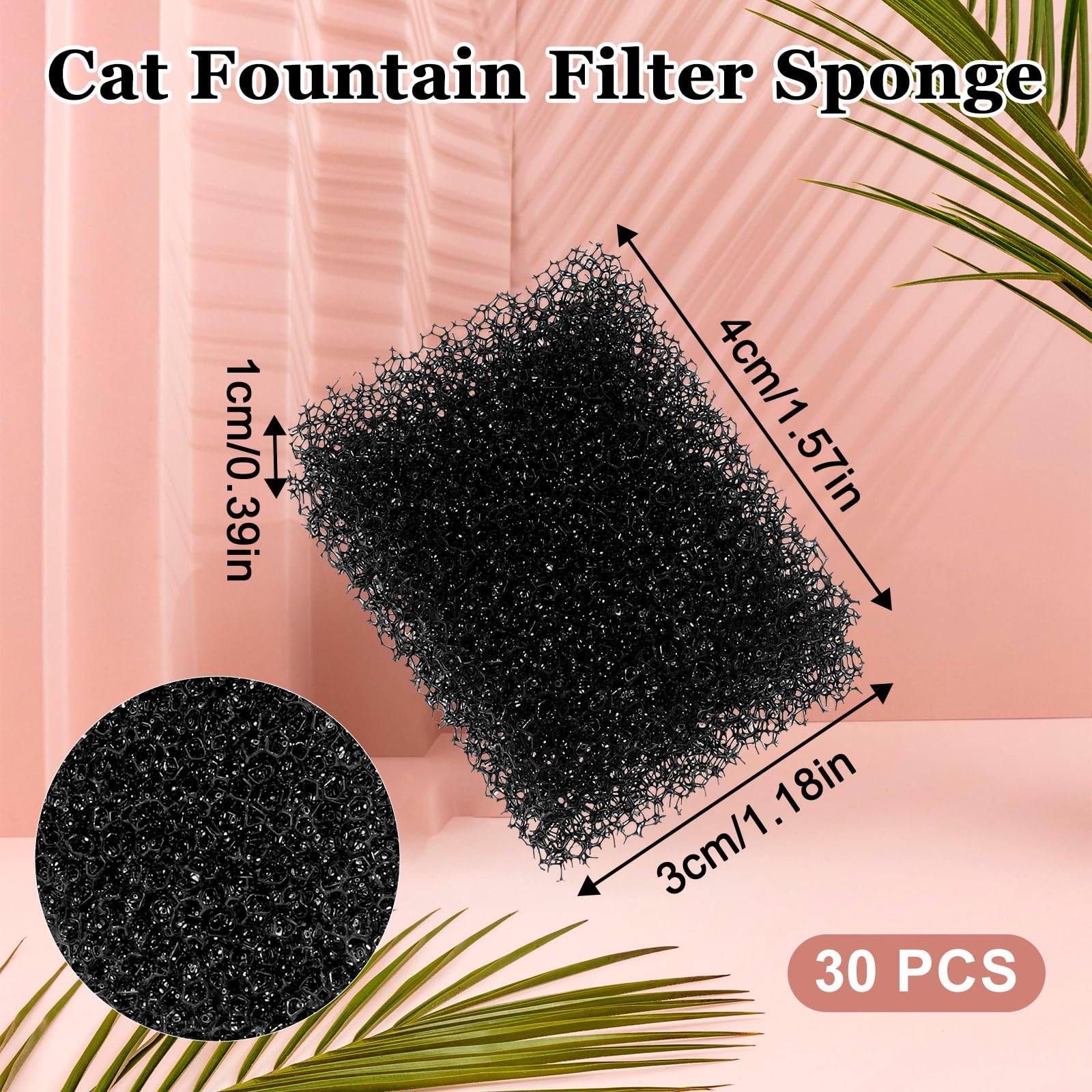 JIYIN Pet fountain filter pack—30-piece bundle for regular maintenance and quality water.