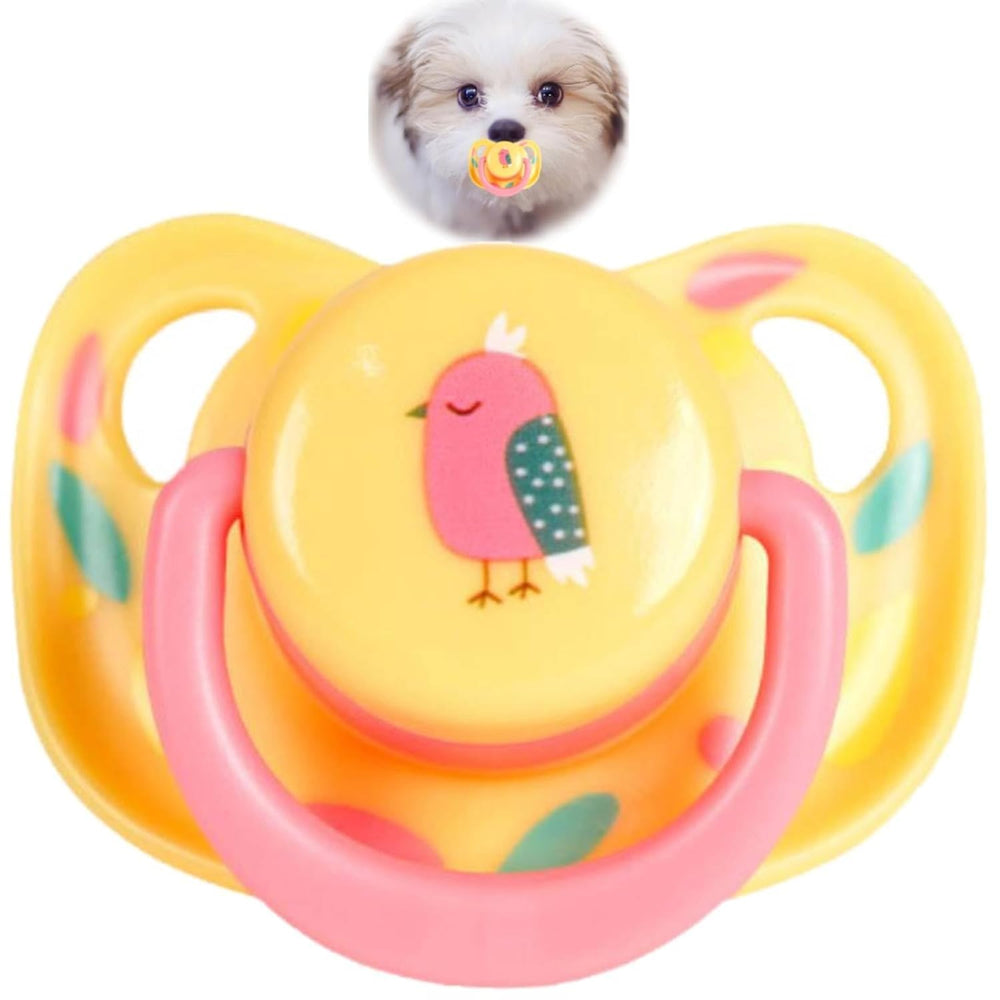 Jizlan Pet Silicone Calming Pacifier for puppies featuring soothing teething texture for comfort.