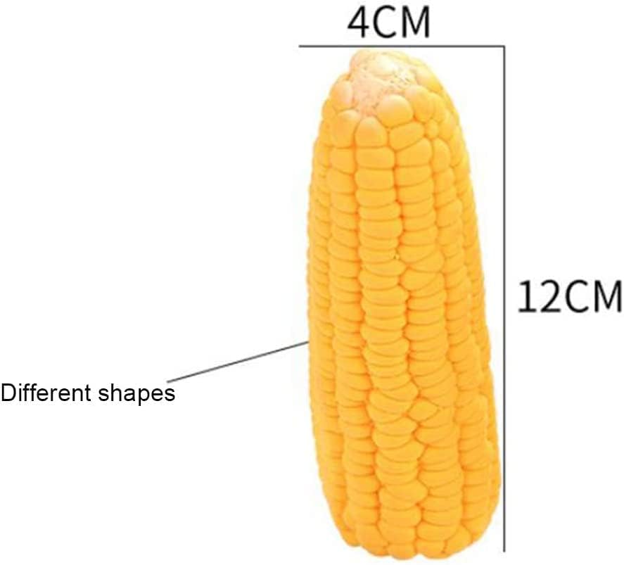 JJLFresheners corn-shaped dog toy closeup showcasing durable chew surface