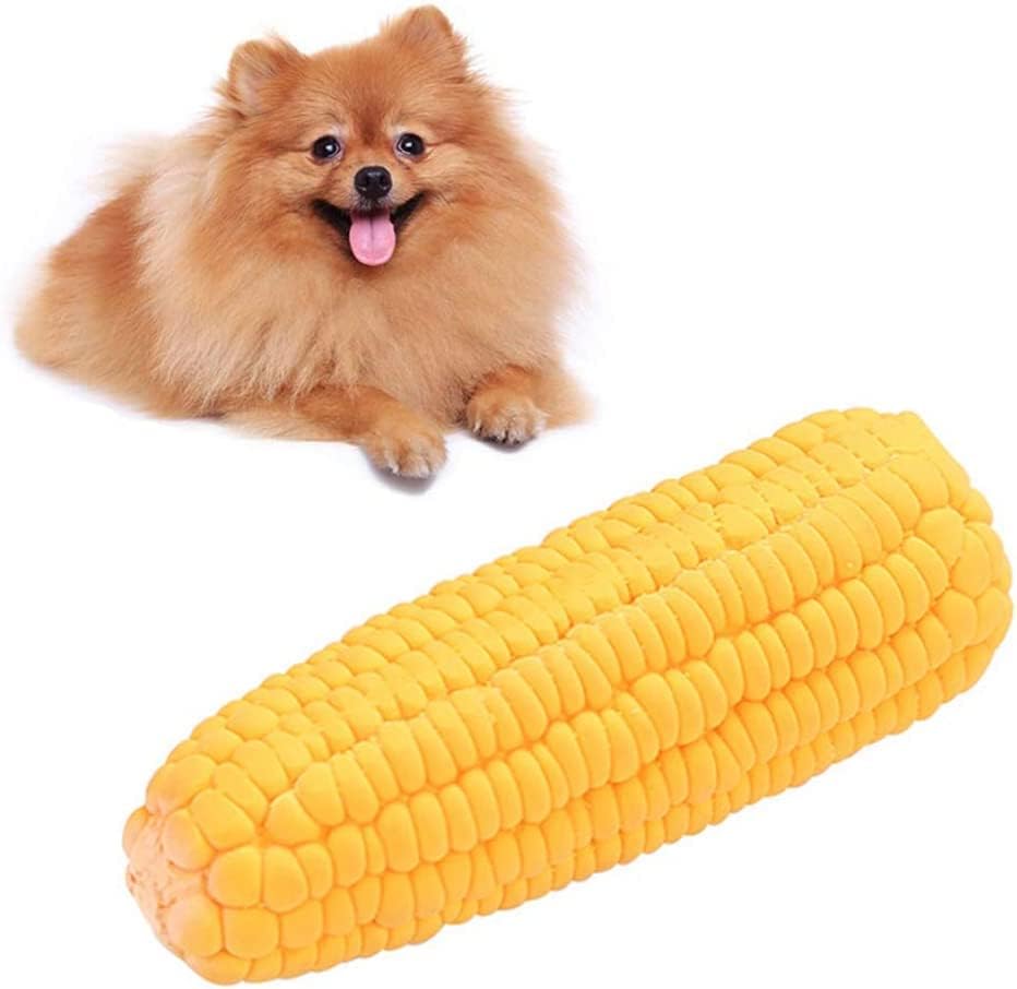 JJLFresheners corn-shaped dog toy compact and portable for indoor or outdoor play