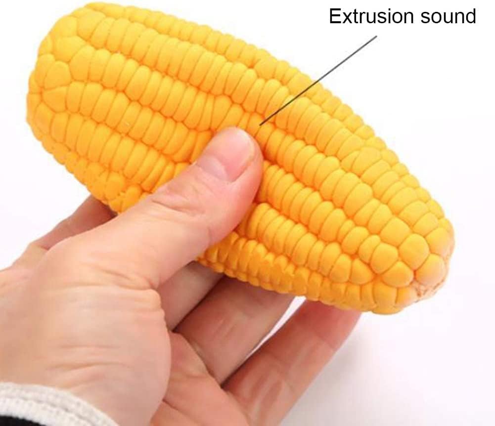 JJLFresheners corn-shaped dog toy ideal for interactive chew sessions