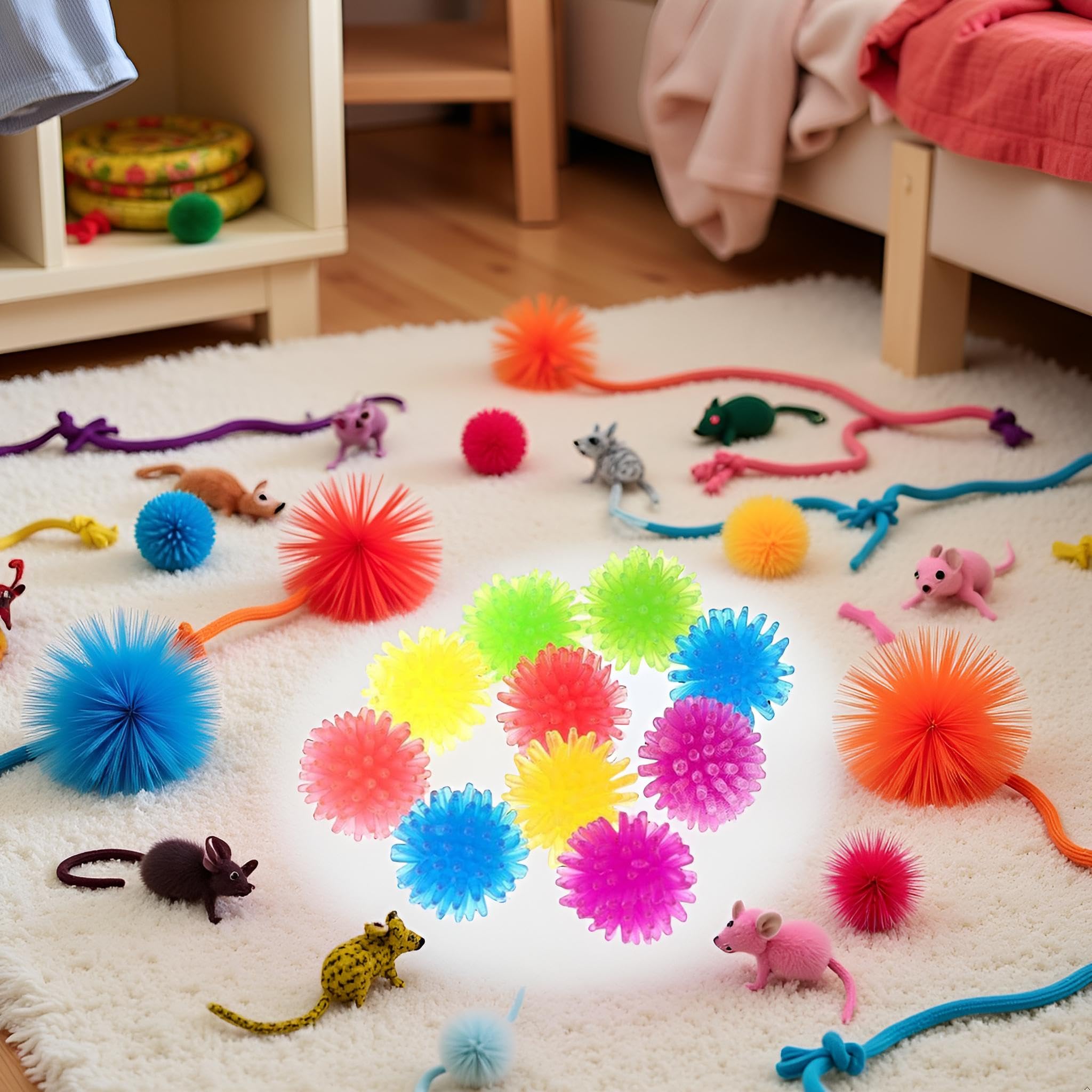 JJLFresheners durable plush material image showcases long-lasting play for energetic cats.