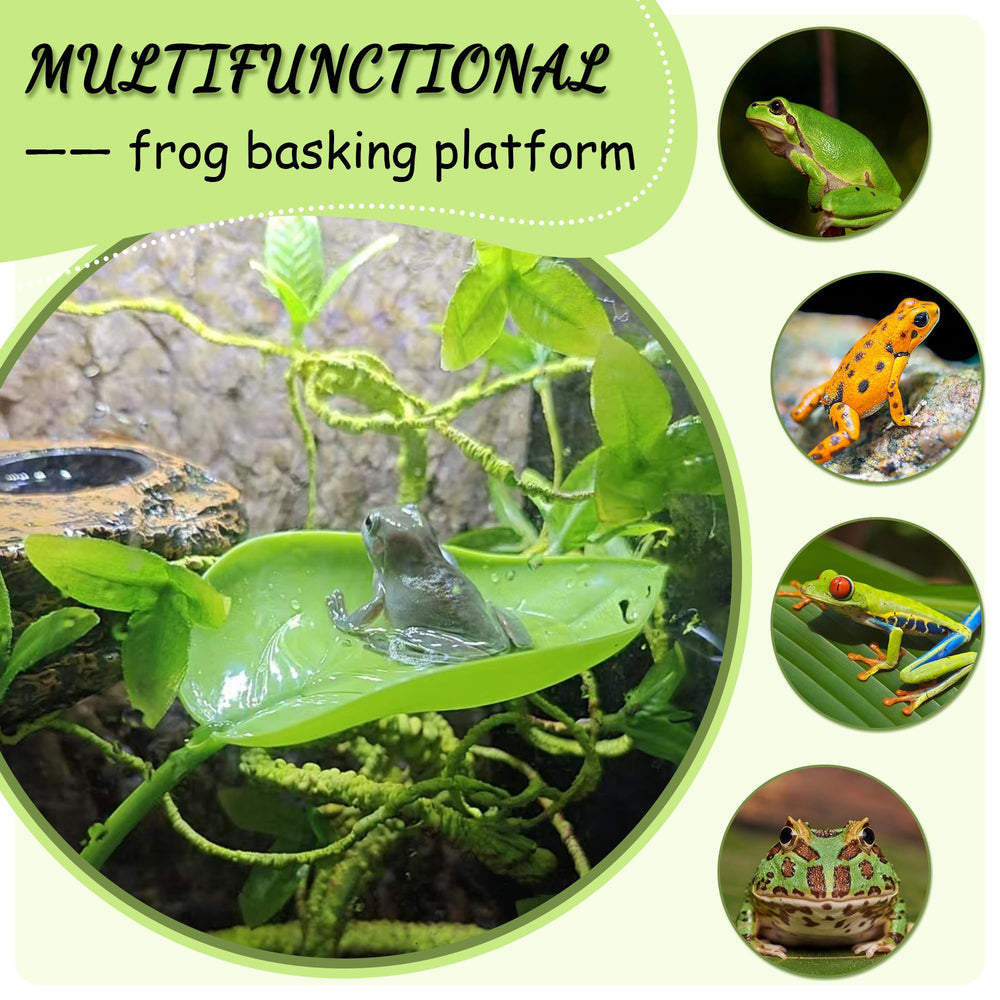 JJMOLLE Turtle Basking Platform Suction Cups secure attachment on glass or tile.