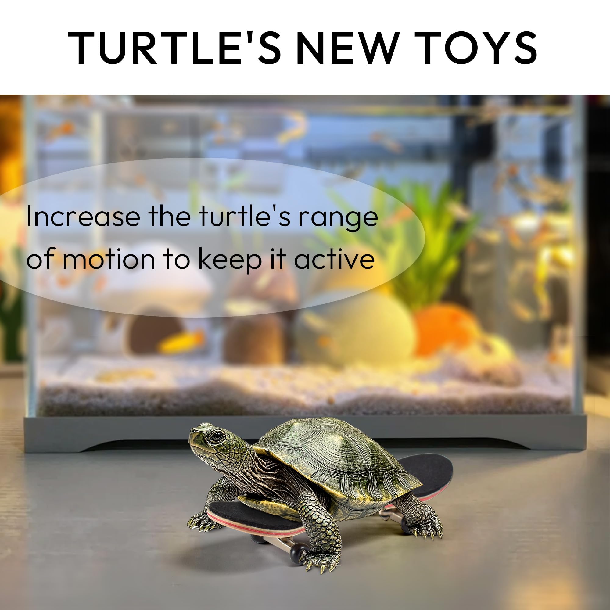 JJMOLLE Anti-slip pad on Turtle Skateboard Mini improves grip and safer play sessions.