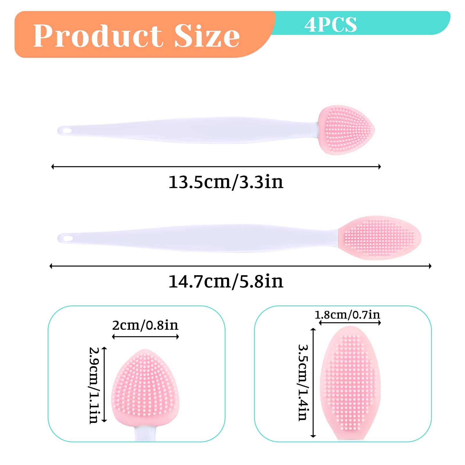 JJUNW cat acne brush oval double-sided covers larger chin areas with brushing action.