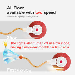 Jkanti interactive cat ball in fast mode enables energetic exploration on any surface.