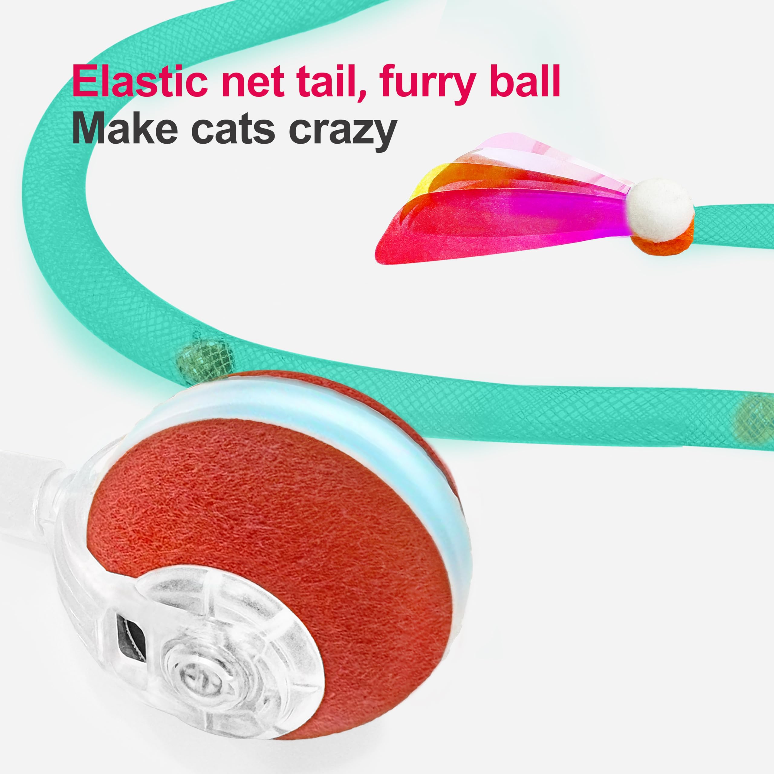 Jkanti interactive cat ball offers two modes for timid and bold cats