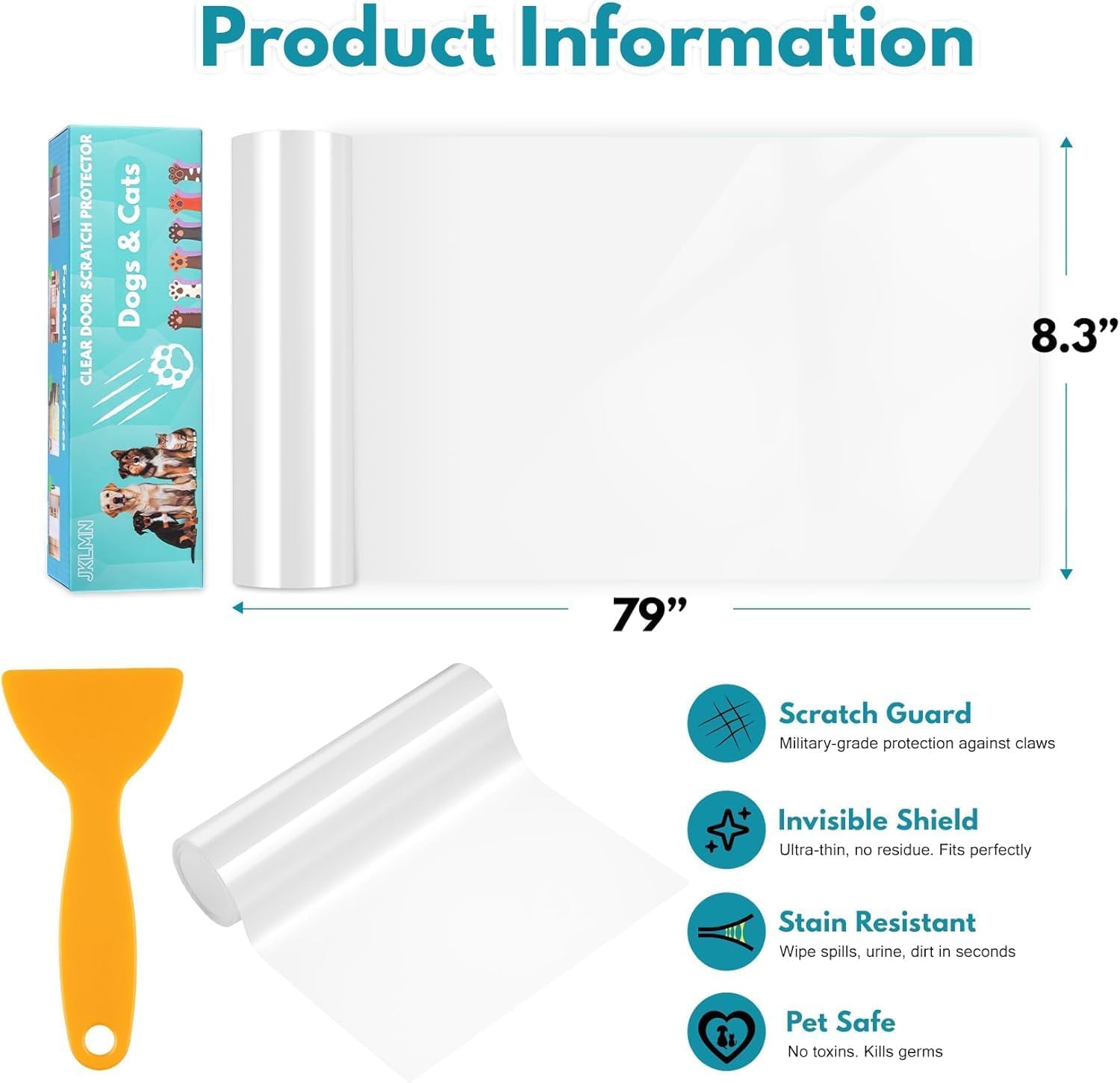 JKLMN no-residue-removal preserves surfaces when removing the protector.