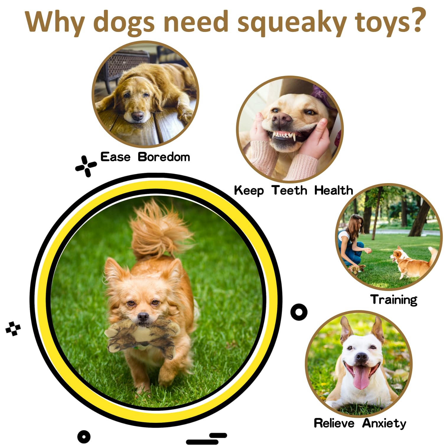 JKW goose plush toy in action during dog fetch and playtime
