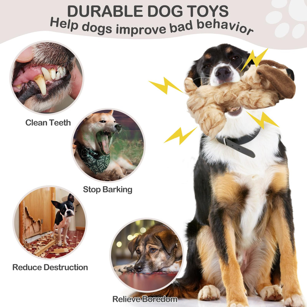 JKW Plush Dog Toy machine washable makes cleanup quick after messy play and daily use.