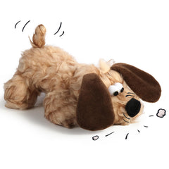 JKW Plush Dog Toy with squeaky face for engaging play and alerting your dog during cuddly sessions.