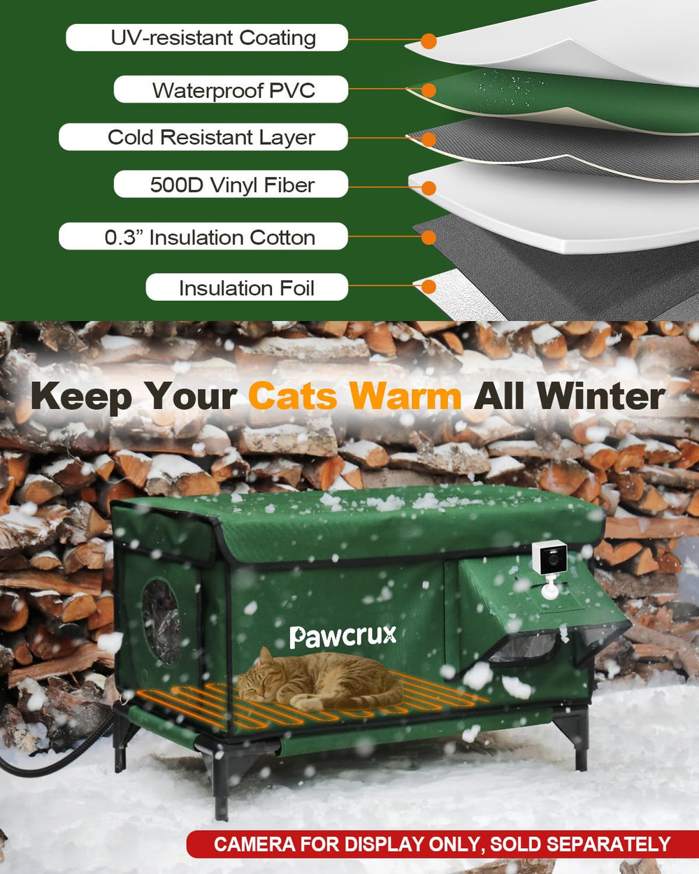 JLSAME Easy-clean roof opens for quick maintenance.