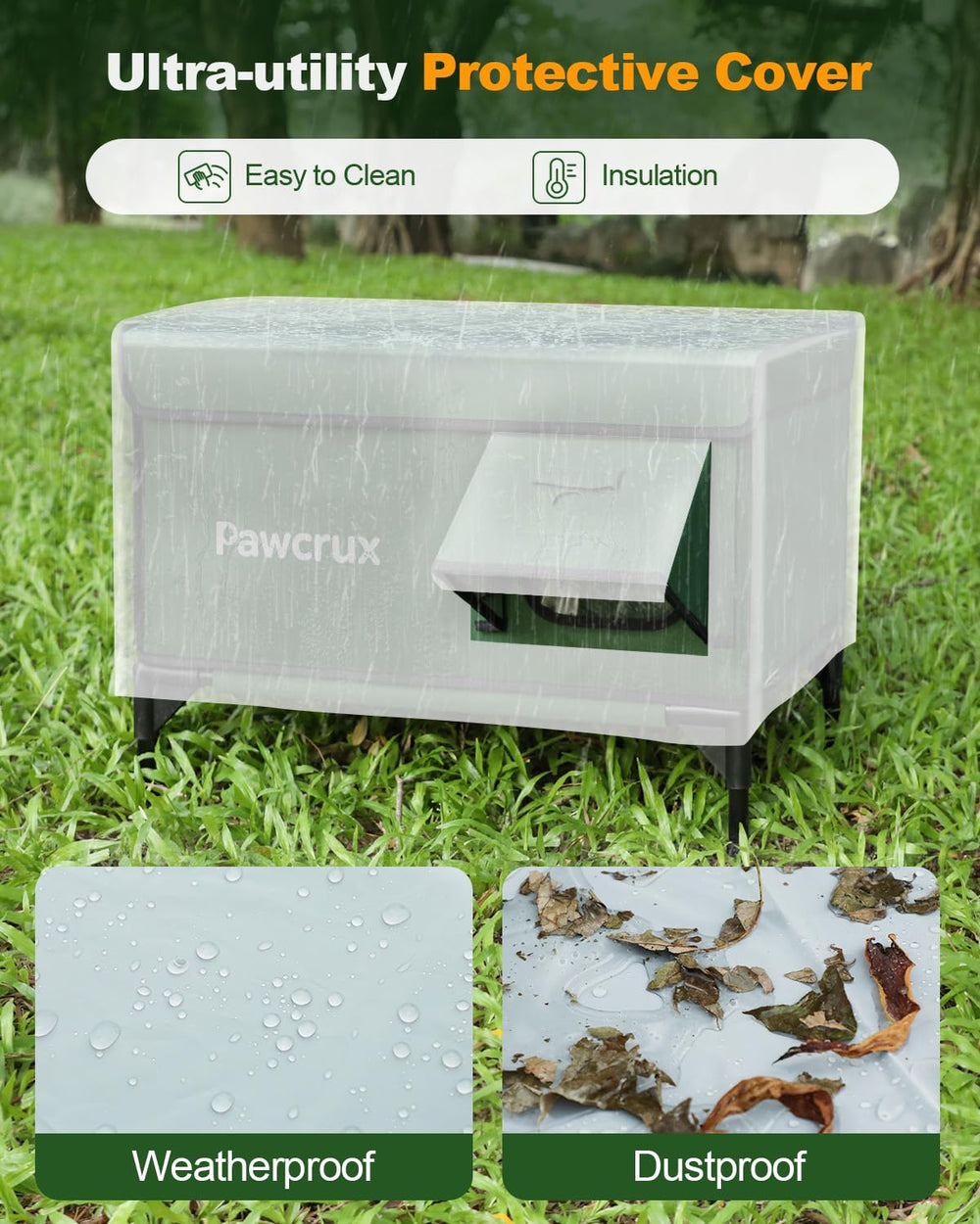 JLSAME Winter shelter suitable for stray cats in harsh conditions.