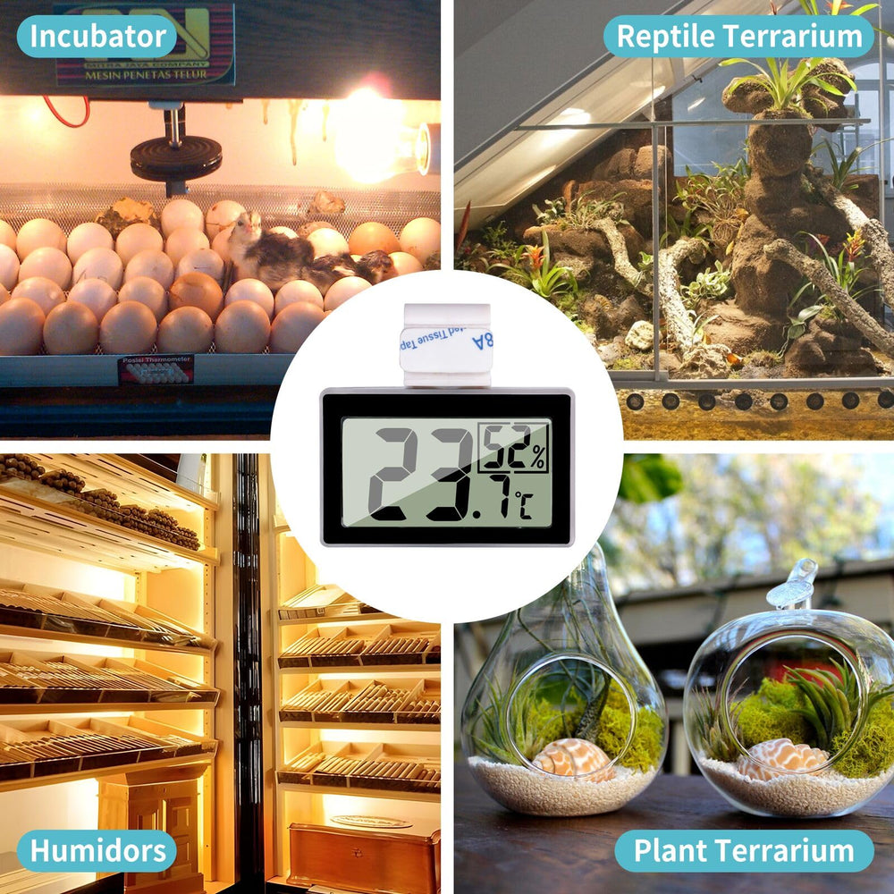 JLENOVEG thermometer compact profile saves space in enclosures