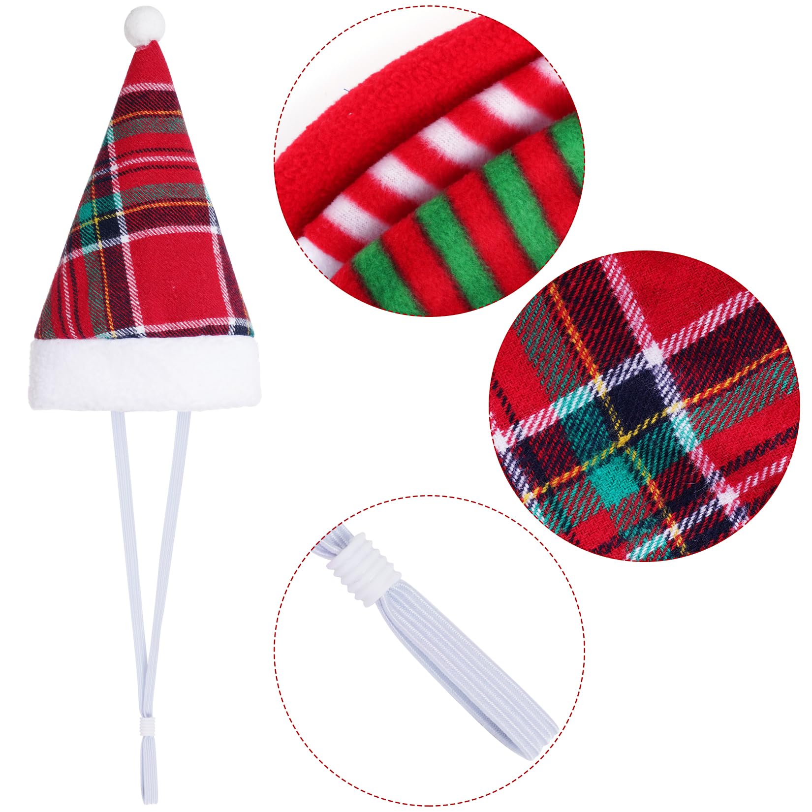Jmkcoz Christmas costume set with hats and scarves for pets.