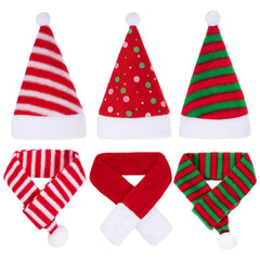Jmkcoz pet Christmas hat white pom-pom close-up highlights soft texture.