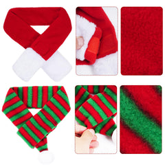 Jmkcoz adjustable Santa hat strap keeps small pets secure.