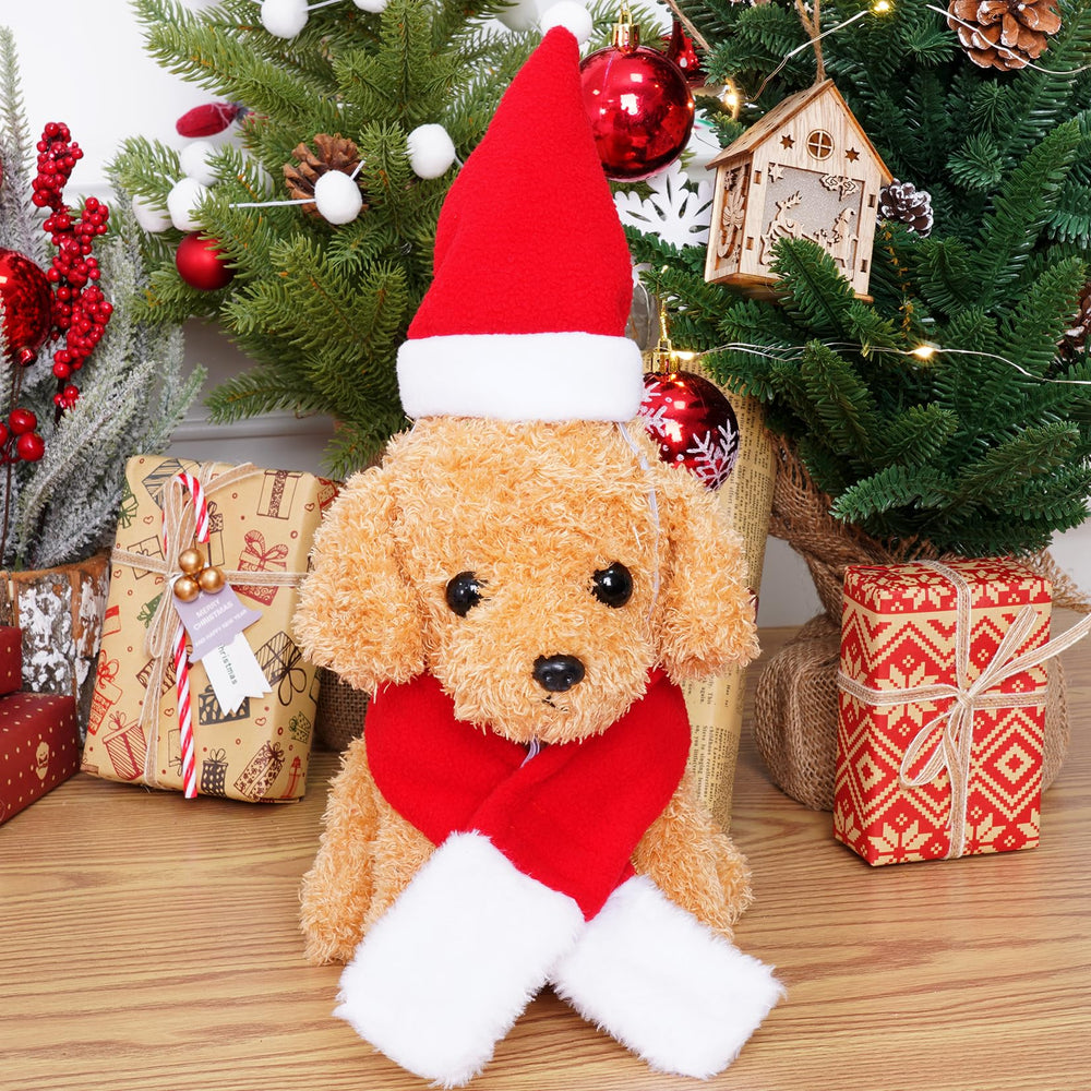 Jmkcoz plush scarf with white pom-pom adds holiday charm.