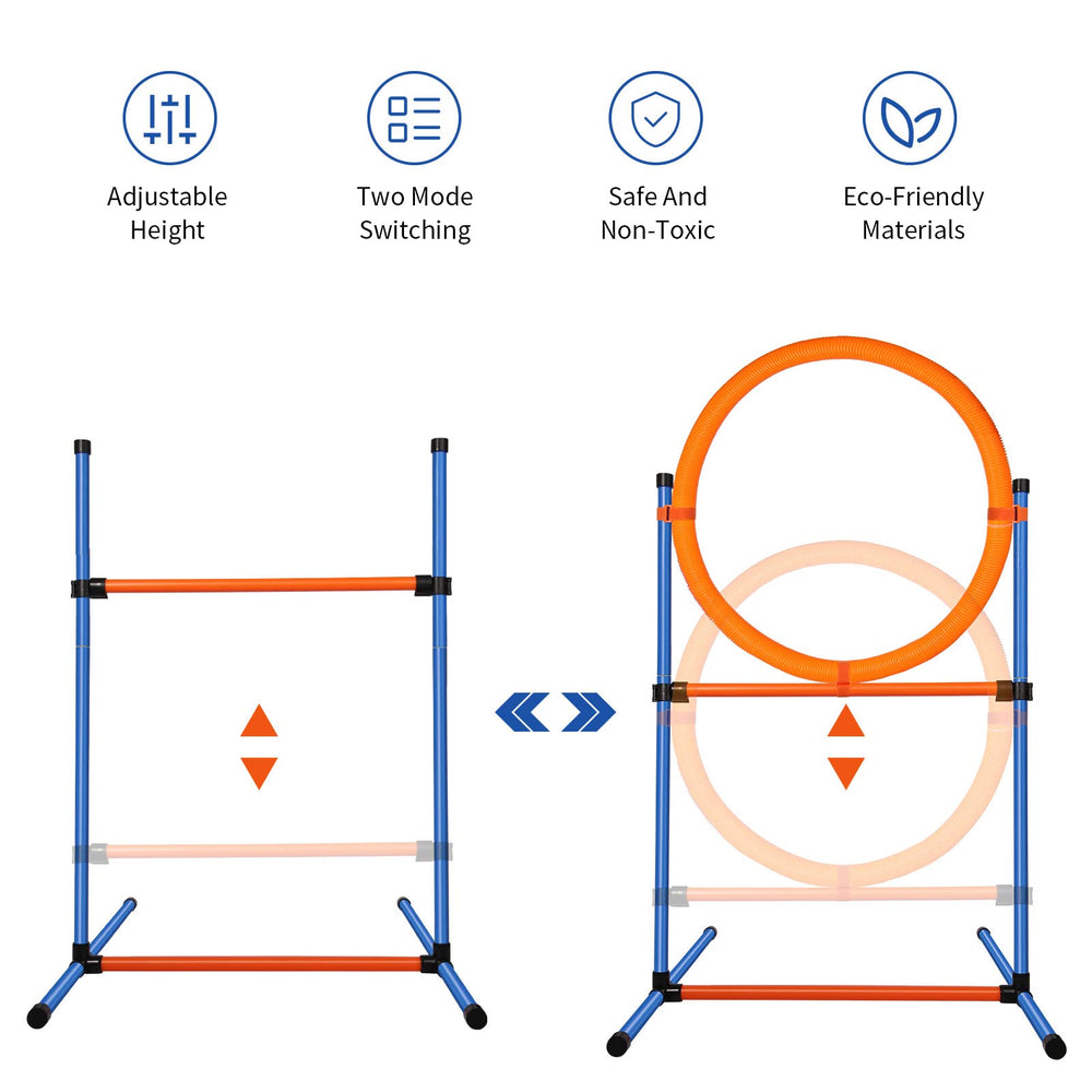 JMMPOO weave poles setup for precision slalom drills