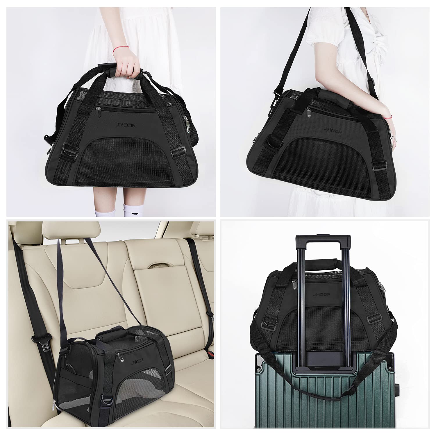 JMOON detachable zipper pockets store food and essentials