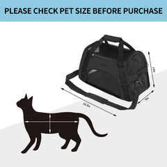 JMOON cat carrier top-entrance for pets to peek out