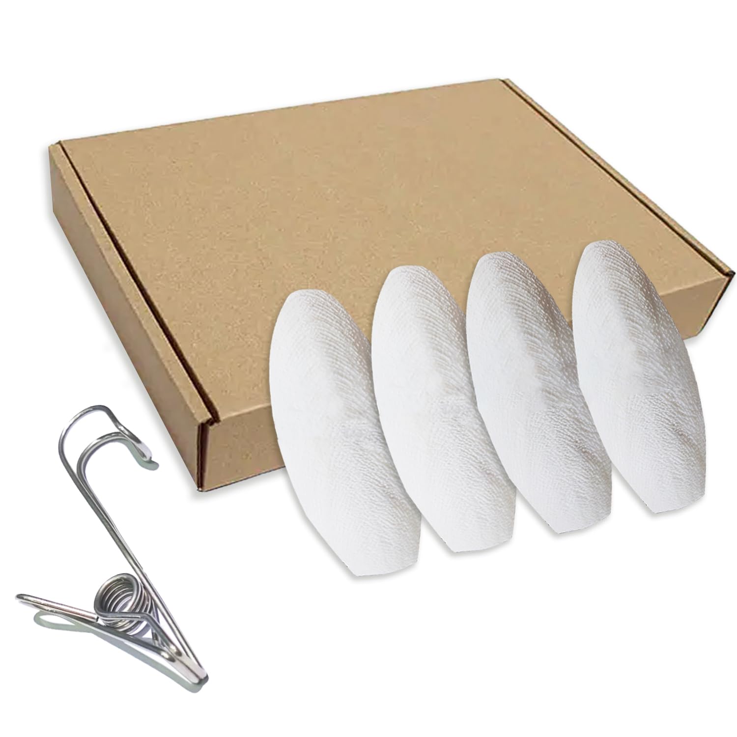 Jmxu's cuttlebone pack with metal clip for easy cage mounting and calcium support.