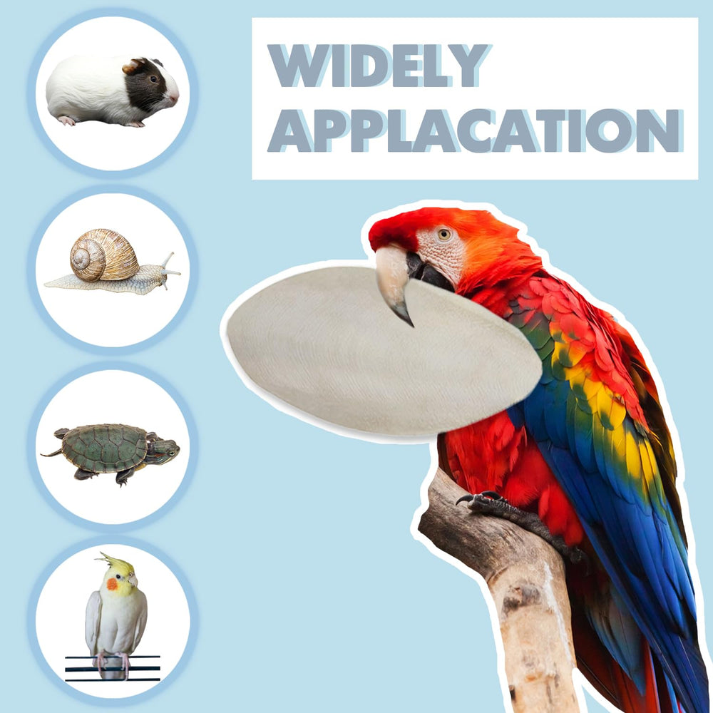 Jmxu's easy-install cuttlebone clip allows quick cage hanging and access.