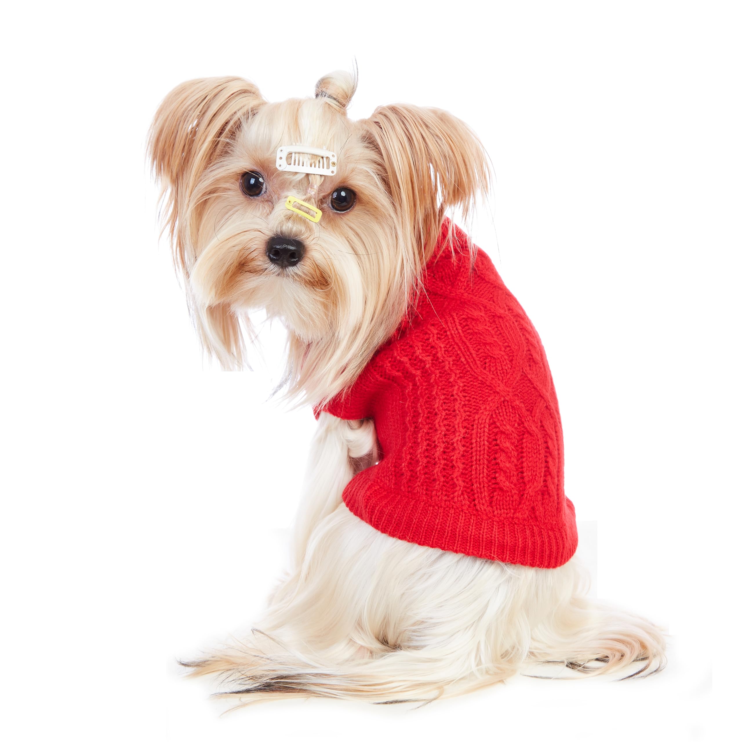 Jnancun Stretchy Cat Sweater shows sleeveless high-neck design for easy on off