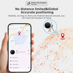 JNLIK Air Tracker Tag Google Find My Network enables crowd-sourced location updates.