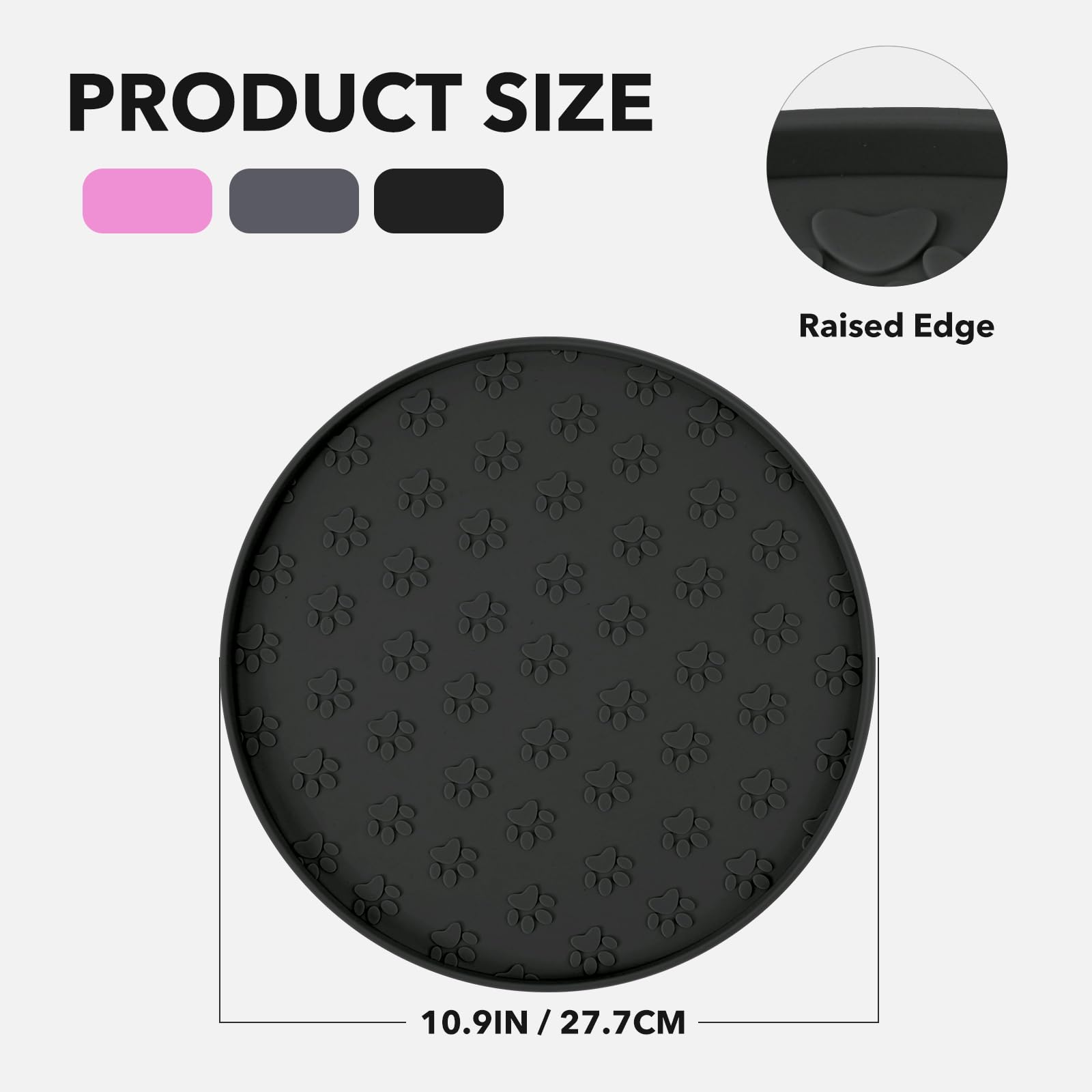 Joyinjojo silicone mat folds for compact storage and easy travel.