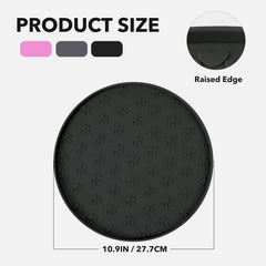 Joyinjojo silicone mat folds for compact storage and easy travel.