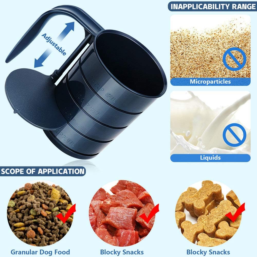 Joansan dog food scoop at 1/4 cup for small-breed portions