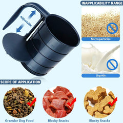 Joansan dog food scoop at 1/4 cup for small-breed portions