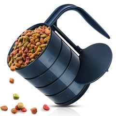 Joansan dog food scoop shows 1 cup measurement for precise portions