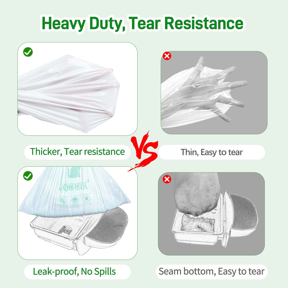 JOCCIK opaque white waste drawer liner hides contents during replacement.