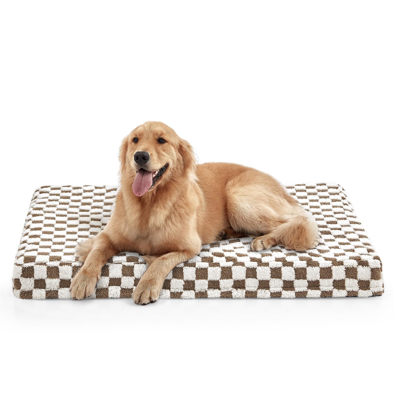 JOEJOY large dog bed with plush sherpa top for cozy, calming naps.