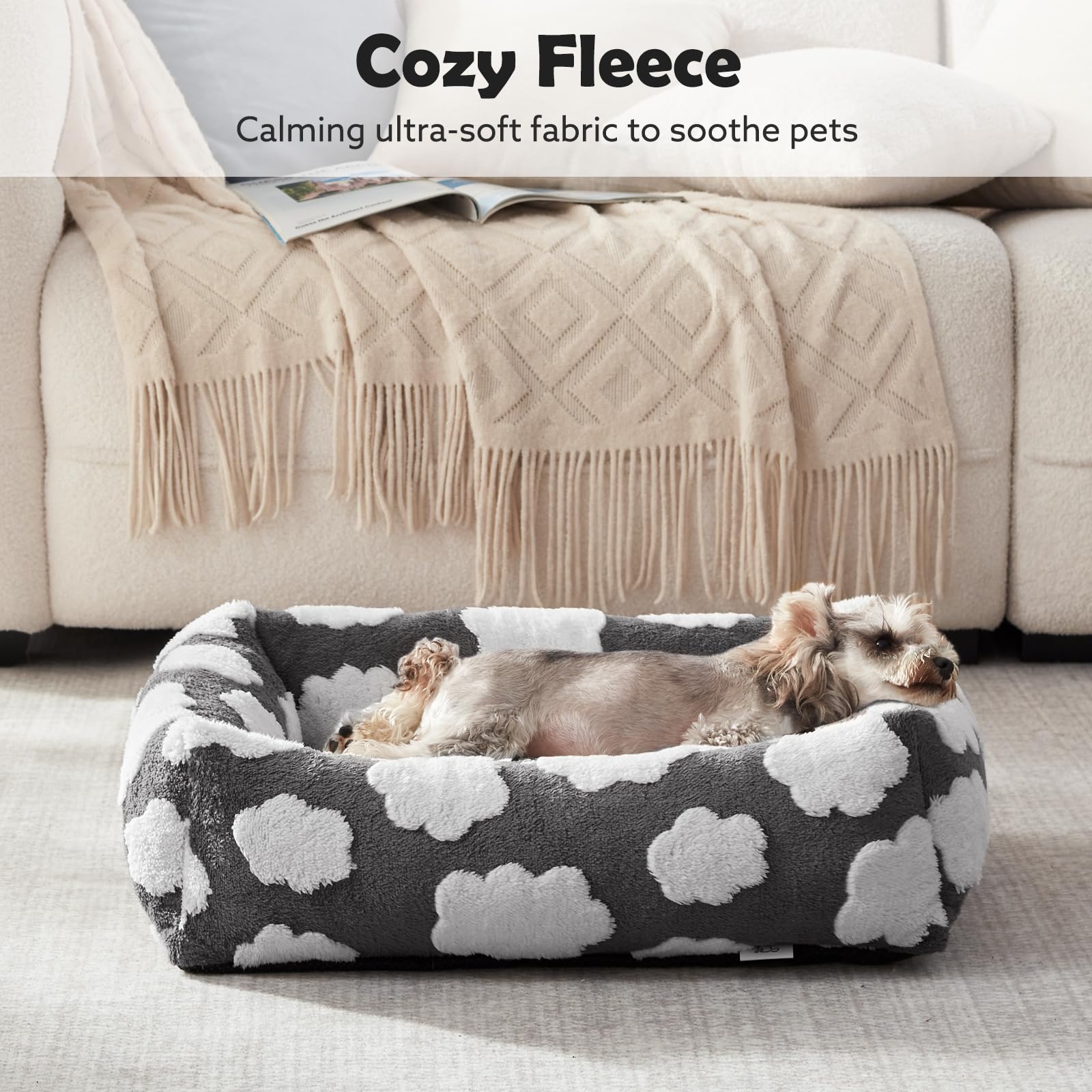 JOEJOY Anti-slip bottom keeps the bed in place on floors