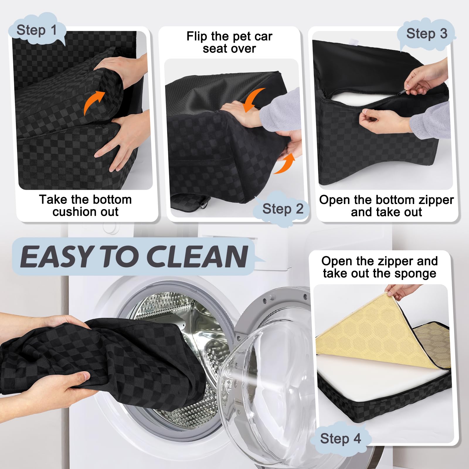 JOEJOY black booster seat enhances car safety and comfort on trips