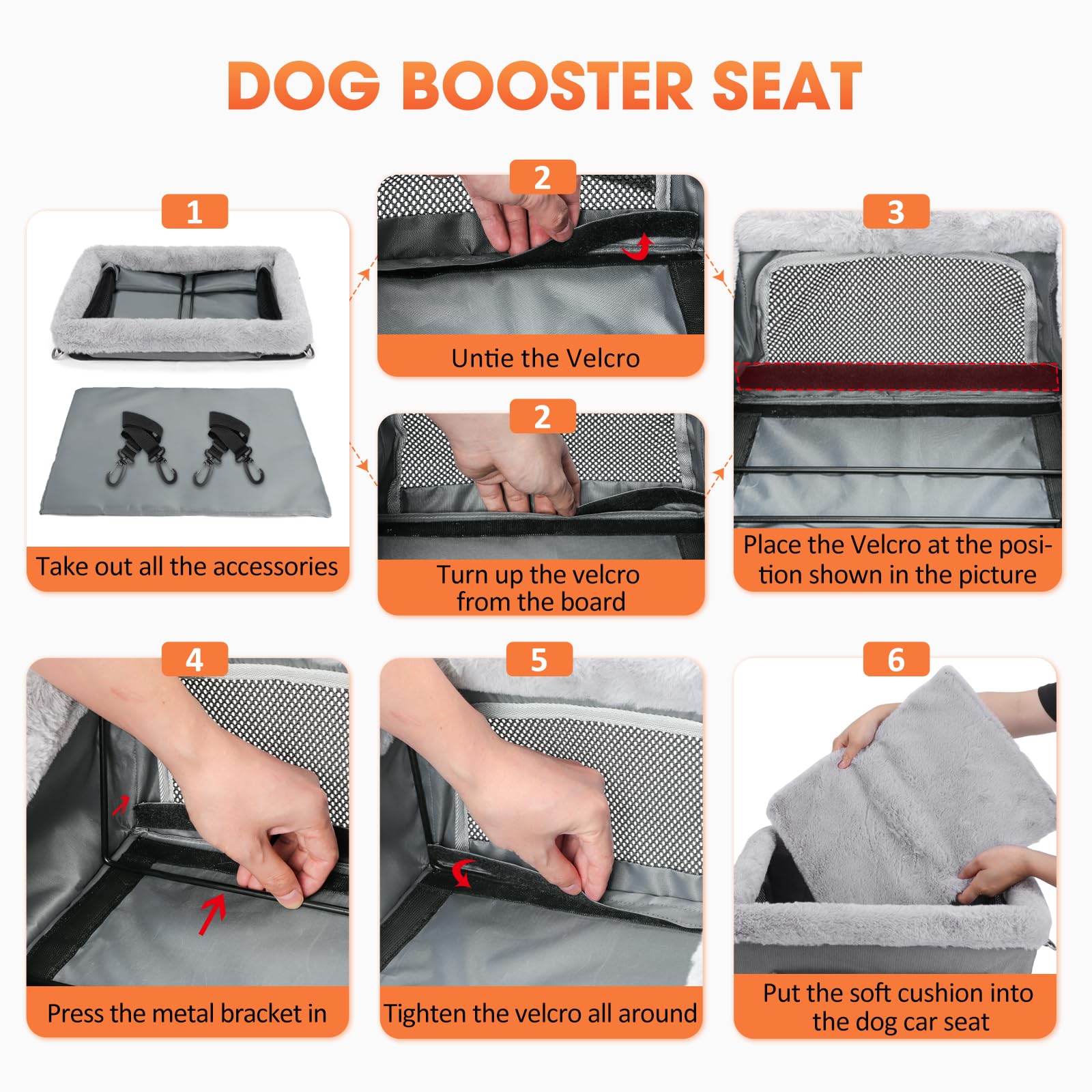 JOEJOY safety leash keeps your dog secure during drives for peace of mind.