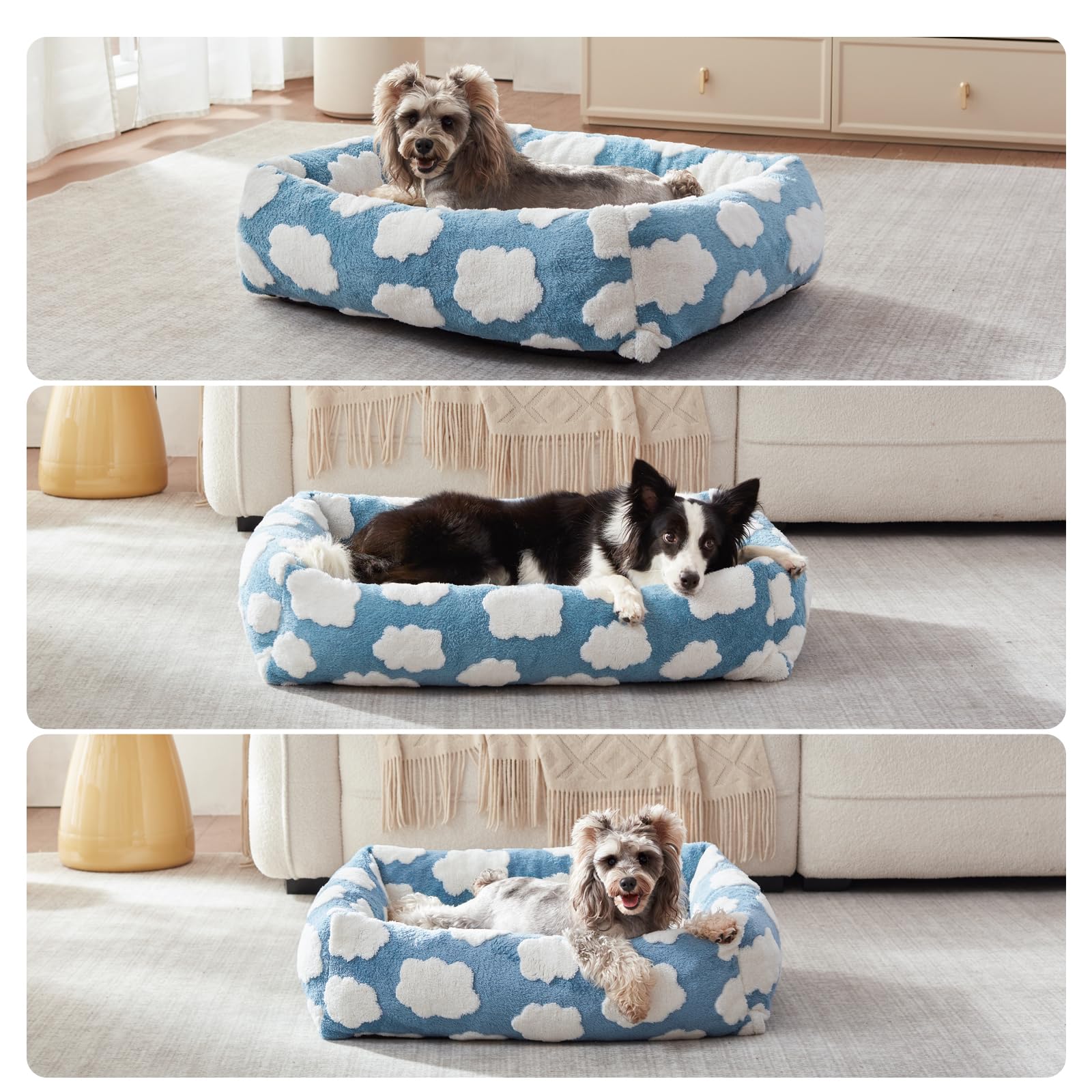 JOEJOY cloud-pattern design adds stylish comfort and a cozy vibe.