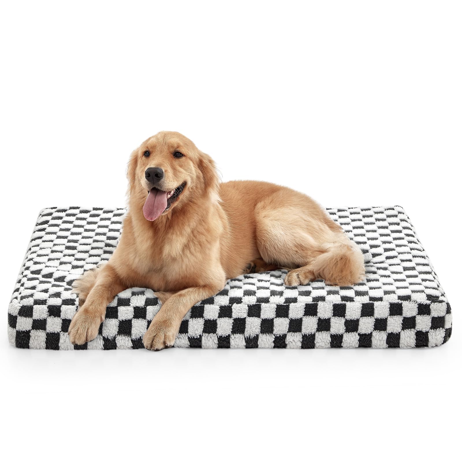 Joejoy dog bed large orthopedic foam side view shows durable support for joints.