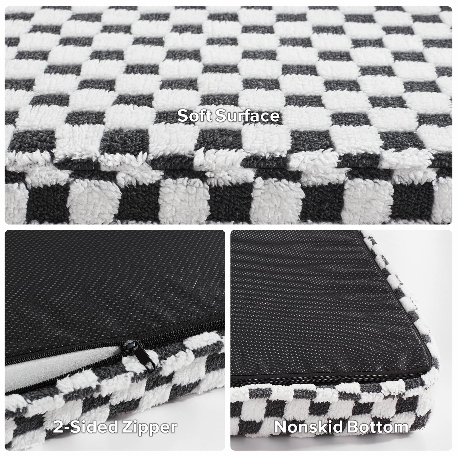 Joejoy dog bed vacuum-packed image explains quick unpack and ready-to-use setup.
