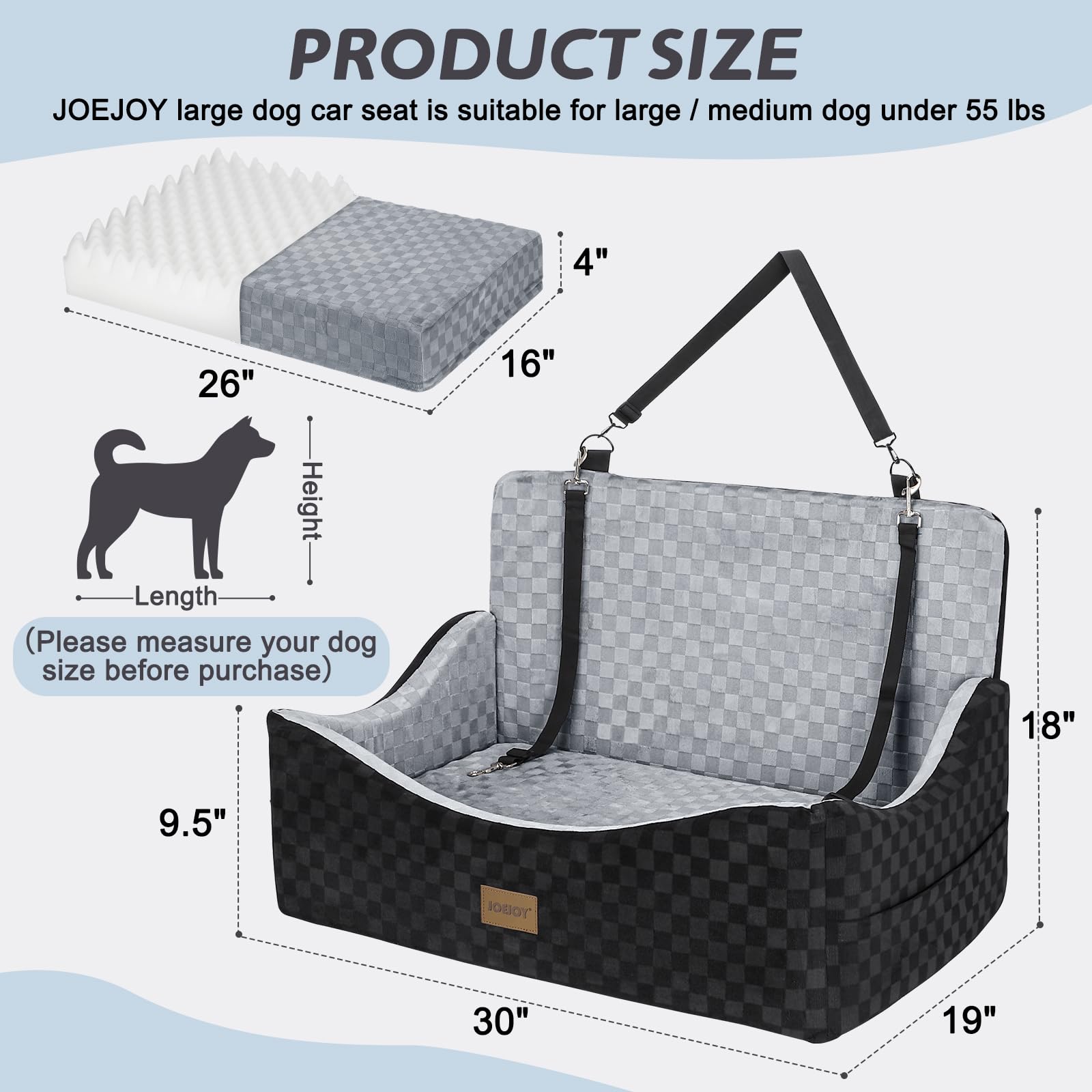 JOEJOY removable cover is machine washable for quick cleaning.