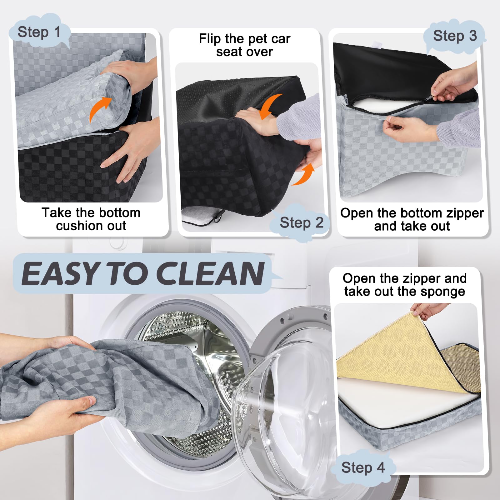 JOEJOY easy installation in minutes with seatbelt threading and headrest strap.