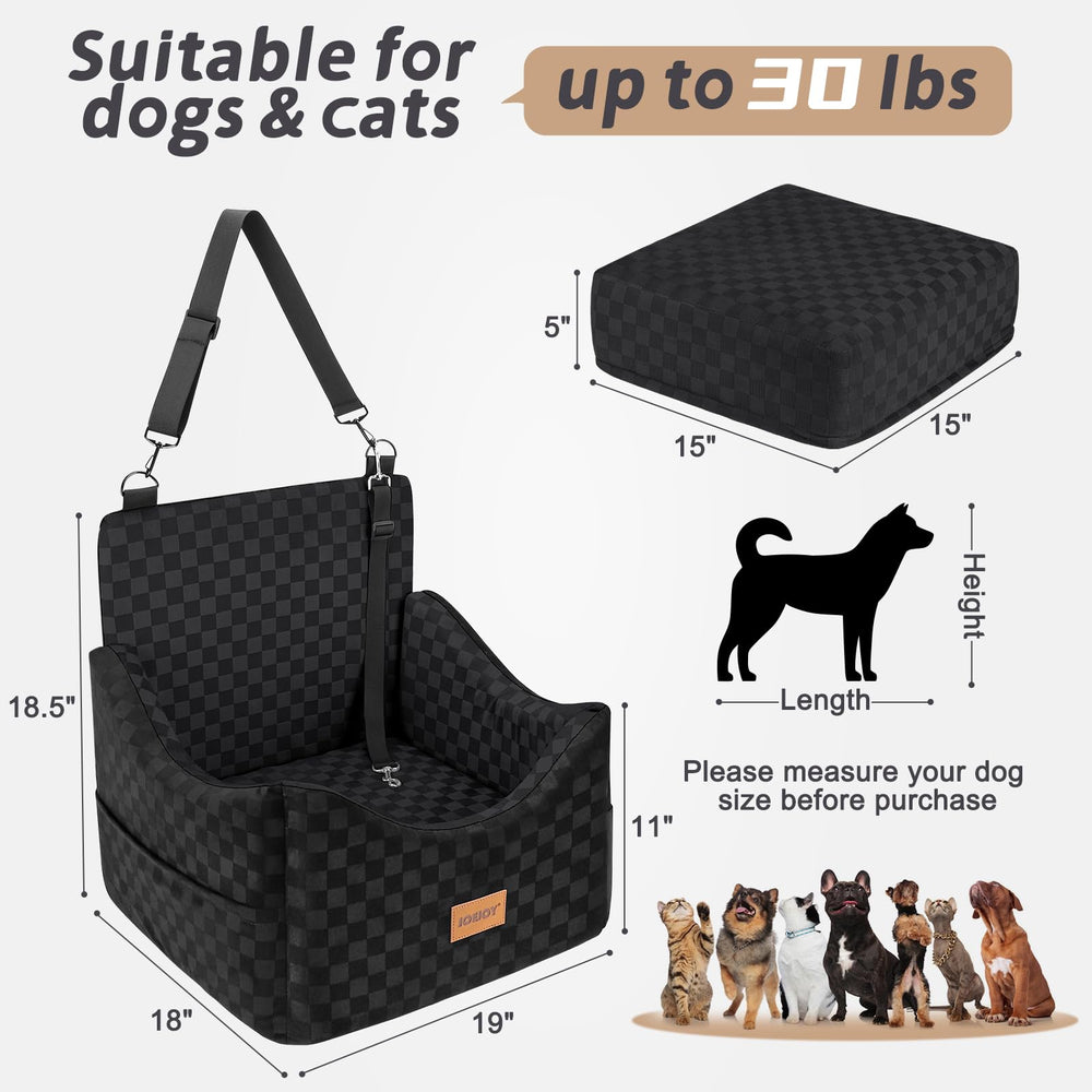 JOEJOY fits small to medium dogs up to 30 pounds in size.